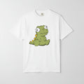 Cute Sad Dino T-Shirt — Kawaii Cartoon Dinosaur Tee