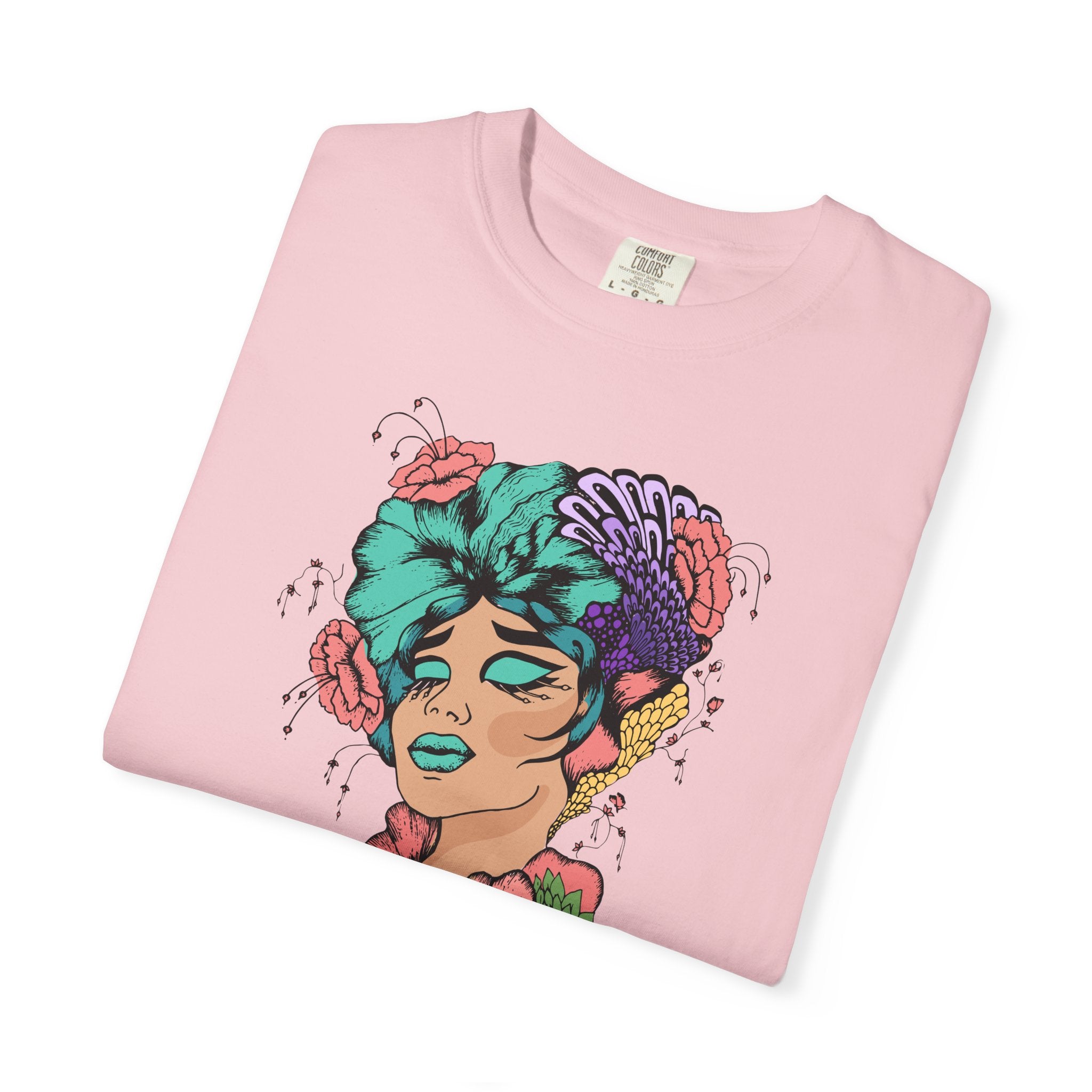 Woman of Flowers Graphic T-Shirt