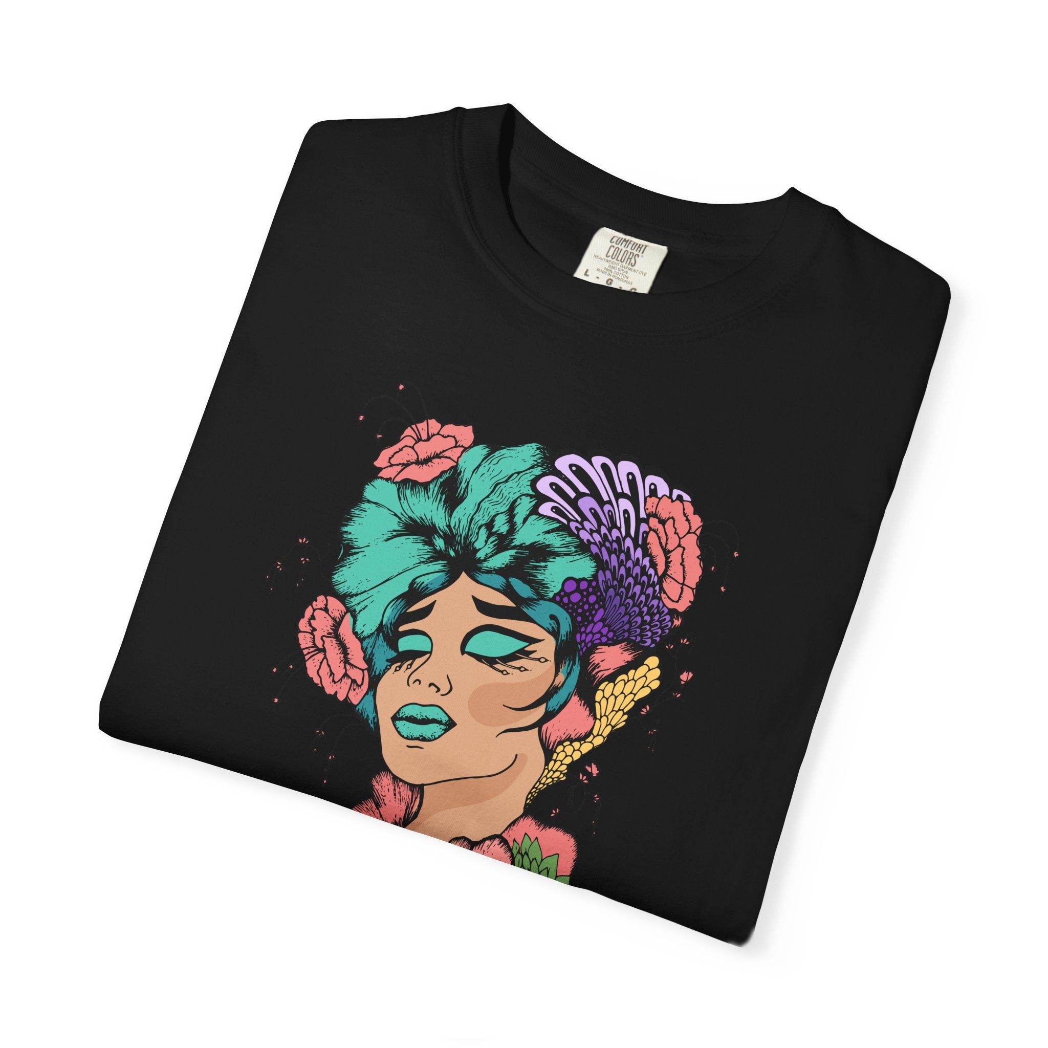 Woman of Flowers Graphic T-Shirt