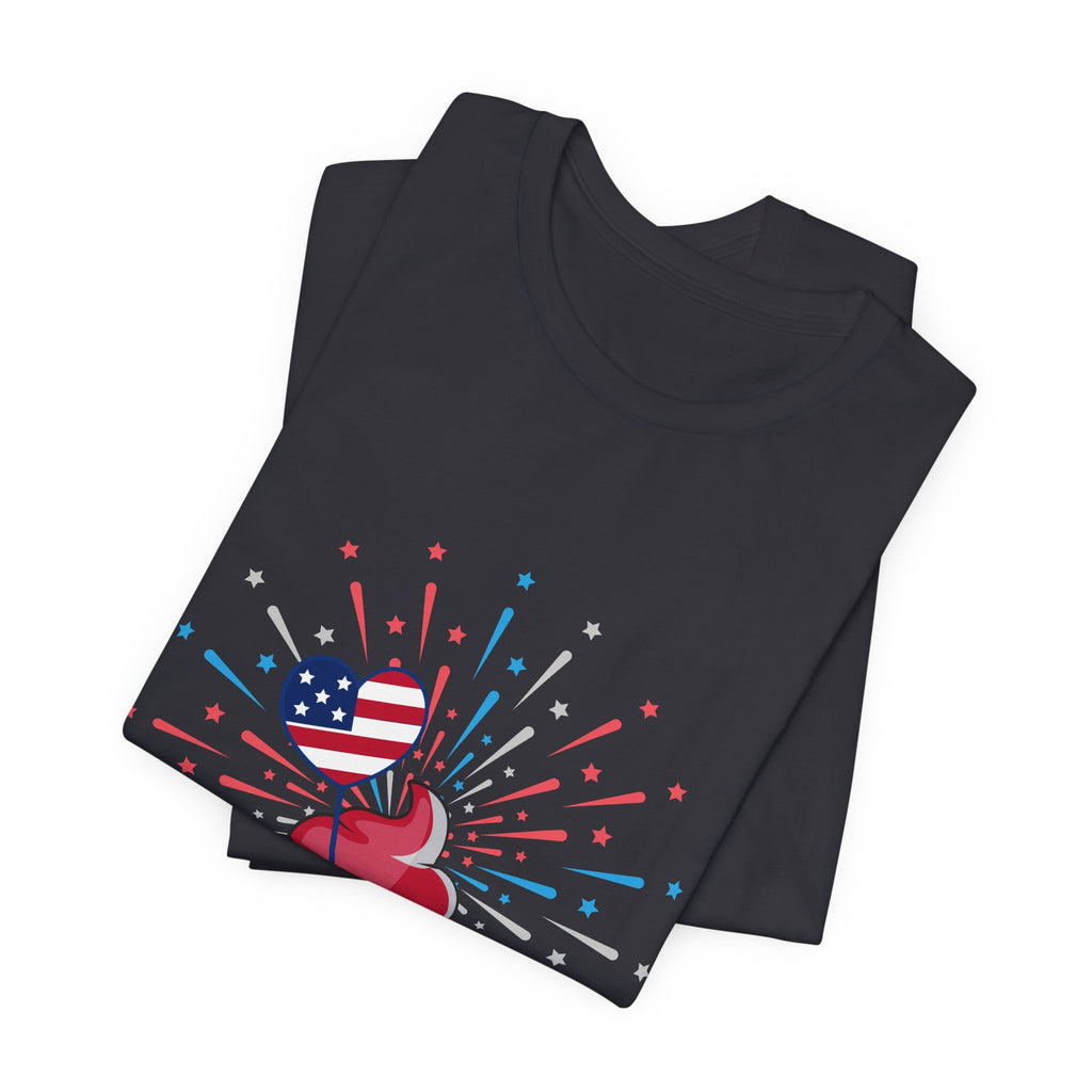 4th of July Cupcake T-Shirt — Patriotic USA Stars & Stripes Tee