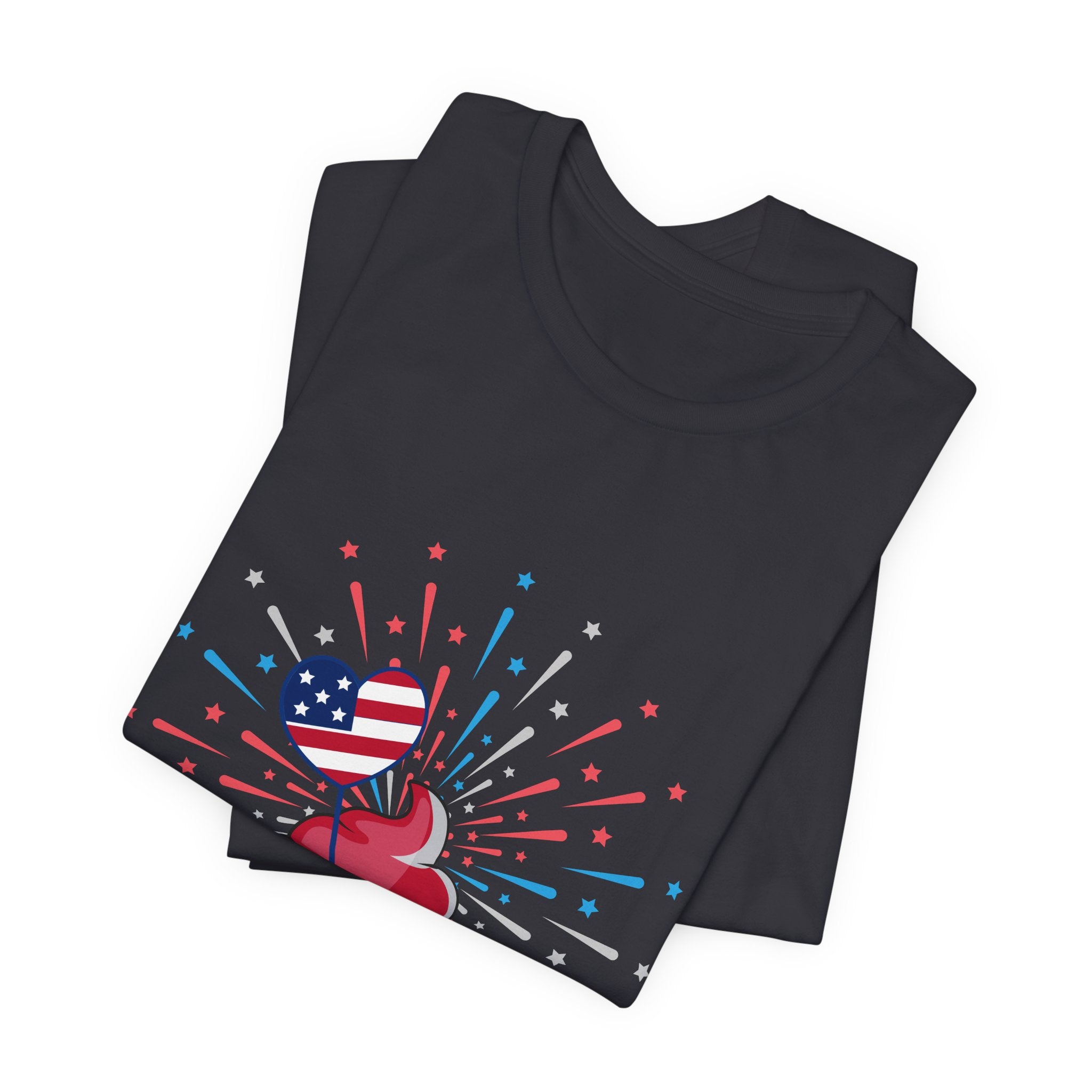 4th of July Cupcake T-Shirt — Patriotic USA Stars & Stripes Tee