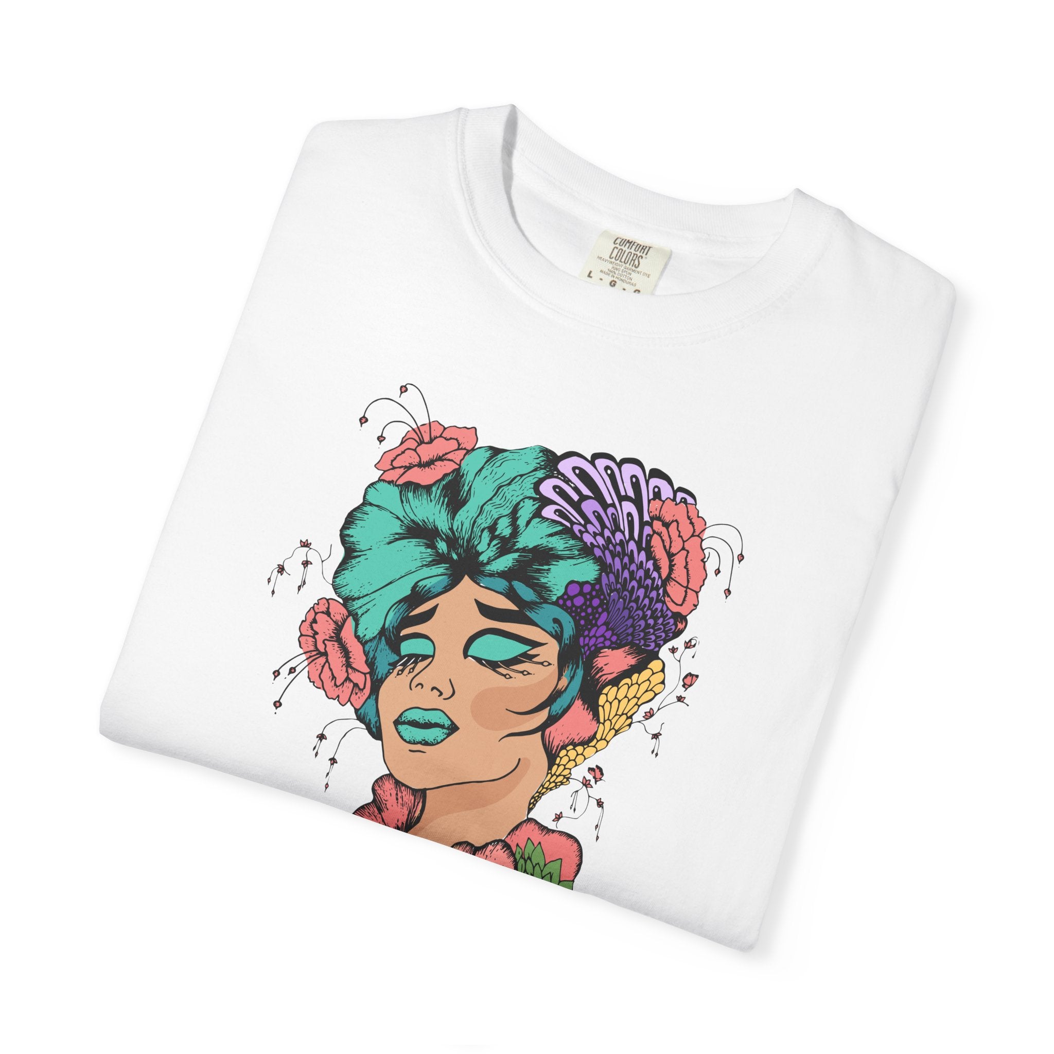 Woman of Flowers Graphic T-Shirt