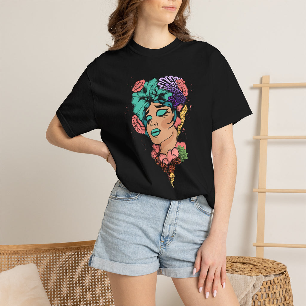 Woman of Flowers Graphic T-Shirt