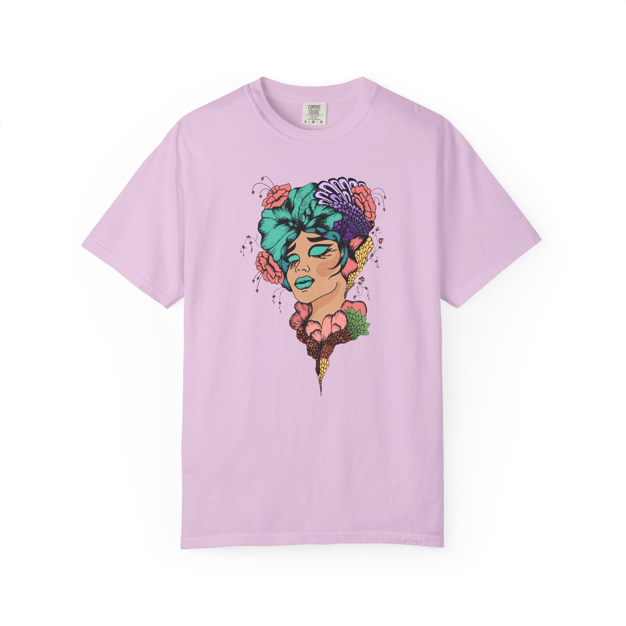 Woman of Flowers Graphic T-Shirt